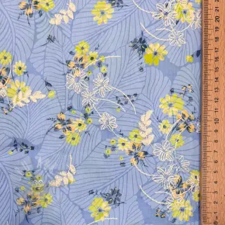 Pamučna tkanina s mješavinom Burny lovely blue