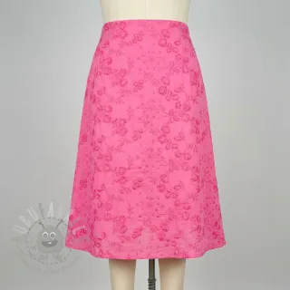 Pamuk EMBROIDERY Catchy leaves pink