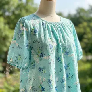 Pamučna tkanina s mješavinom Burny lovely green