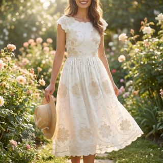 Pamuk EMBROIDERY Bellagio butter