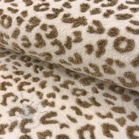 Tkanina za kapute TEDDY Panthera light brown