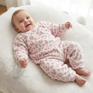 Tkanina za kapute TEDDY Panthera old pink