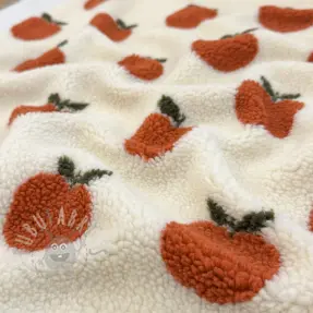Tkanina za kapute TEDDY JACQUARD Apples