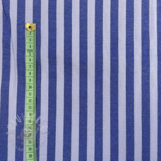 Pamučna tkanina YARN DYED BIG Stripes blue