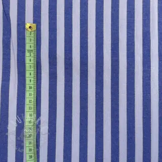 Pamučna tkanina YARN DYED BIG Stripes blue