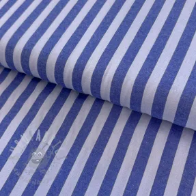 Pamučna tkanina YARN DYED BIG Stripes blue