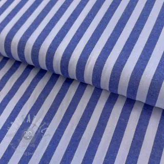 Pamučna tkanina YARN DYED BIG Stripes blue