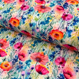 Viskoza s lanom Bright and bold design C