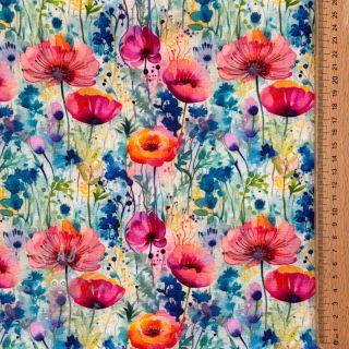 Viskoza s lanom Bright and bold design C