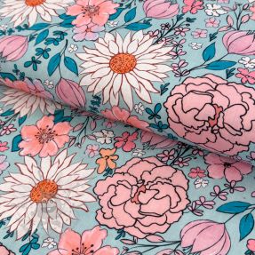 Viskoza s lanom Bright and bold design D