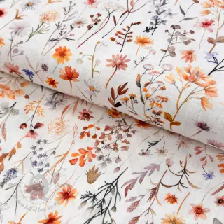 Viskoza s lanom Flower sea design B