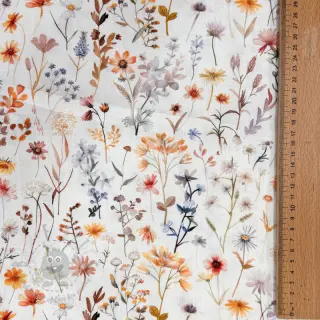 Viskoza s lanom Flower sea design B