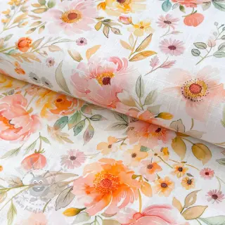 Viskoza s lanom Floral design A