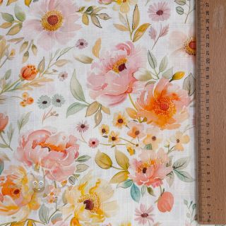 Viskoza s lanom Floral design A