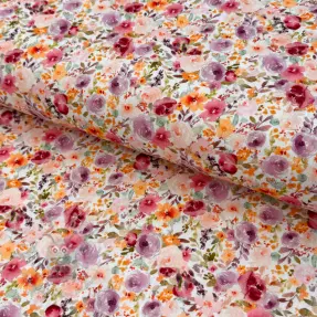 Viskoza s lanom Floral design C