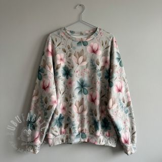 Jersey VISCOSE LYCRA HEAVY Classic flowers design C