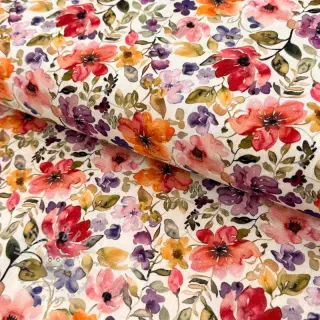 Viskoza s lanom Floral design B