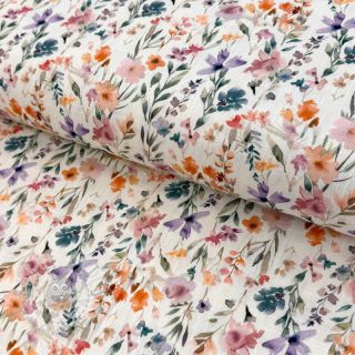 Viskoza s lanom Shabby chic design D