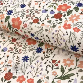 Viskóza s ľanom Botanic design B