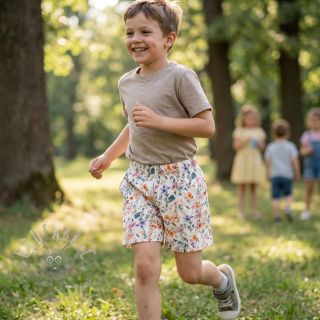 Viskoza s lanom Shabby chic design D