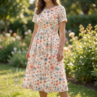 Viskoza s lanom Sweet and small design B