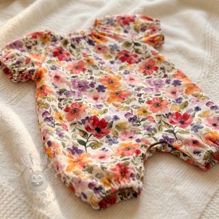 Viskoza s lanom Floral design B