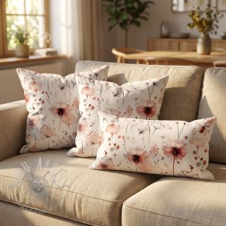 Viskoza s lanom Flower sea design C