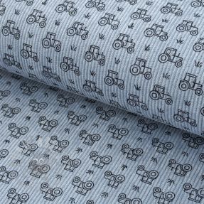 Rastezljivi baršun STRETCH Tractors old blue