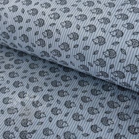 Rastezljivi baršun STRETCH Little hedgehog old blue