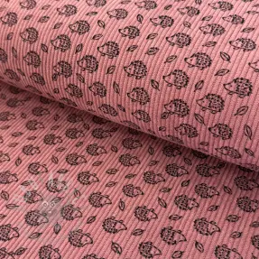 Rastezljivi baršun STRETCH Little hedgehog old pink