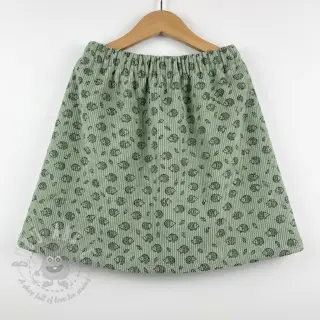 Rastezljivi baršun STRETCH Little hedgehog old green