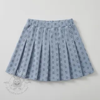 Rastezljivi baršun STRETCH Little bunny old blue