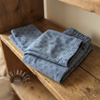 Rastezljivi baršun STRETCH Little bunny old blue