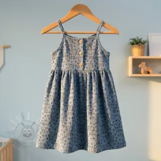 Rastezljivi baršun STRETCH Little deer old blue