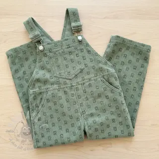 Rastezljivi baršun STRETCH Little bunny old green