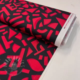 Pamuk SATIN Geometric dark red
