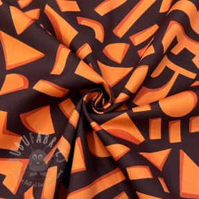 Pamuk SATIN Geometric dark brown