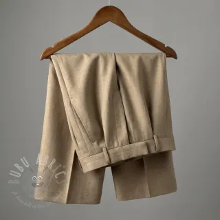 Viskoza s lanom SPANDEX taupe