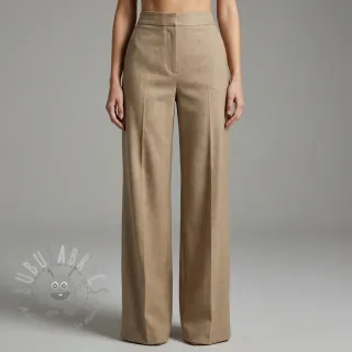 Viskoza s lanom SPANDEX taupe