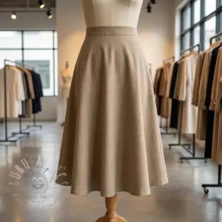 Viskoza s lanom SPANDEX taupe