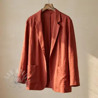 Viskoza s lanom SPANDEX terracotta