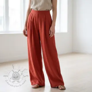 Viskoza s lanom SPANDEX terracotta
