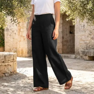 Viskoza s lanom SPANDEX black