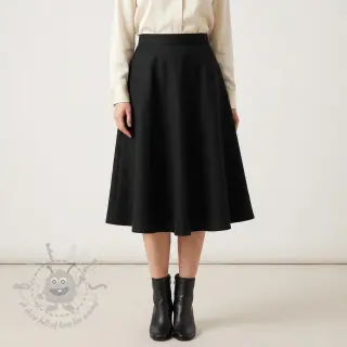 Viskoza s lanom SPANDEX black