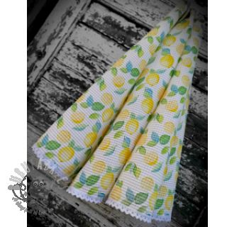 Pamučni vafel Lemons digital print