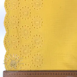 Tetra Tkanina/Muslin 1-side border soft yellow