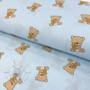 Pamuk Sweet bear light blue ORGANIC