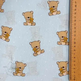 Pamuk Sweet bear light blue ORGANIC