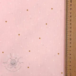 Pamuk Sweet bear star light rose ORGANIC