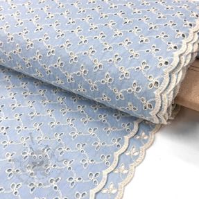 Pamuk EMBROIDERY Rosemary light blue